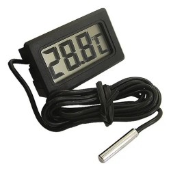Termômetro mini digital lcd sensor de temperatura sonda