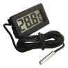 Termômetro mini digital lcd sensor de temperatura sonda