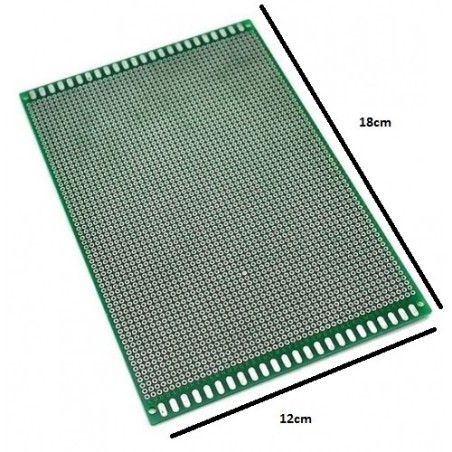 Placa fibra 12x18cm ilhada