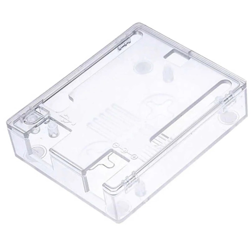 Case arduino uno em plástico ABS transparente