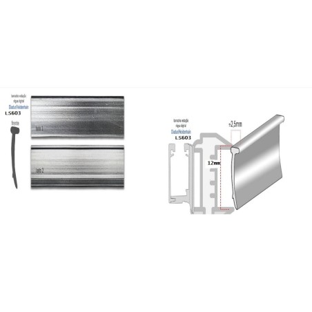 Borracha de vedação régua digital P 00.5 "Guarda pó" (Tipo Diadur)