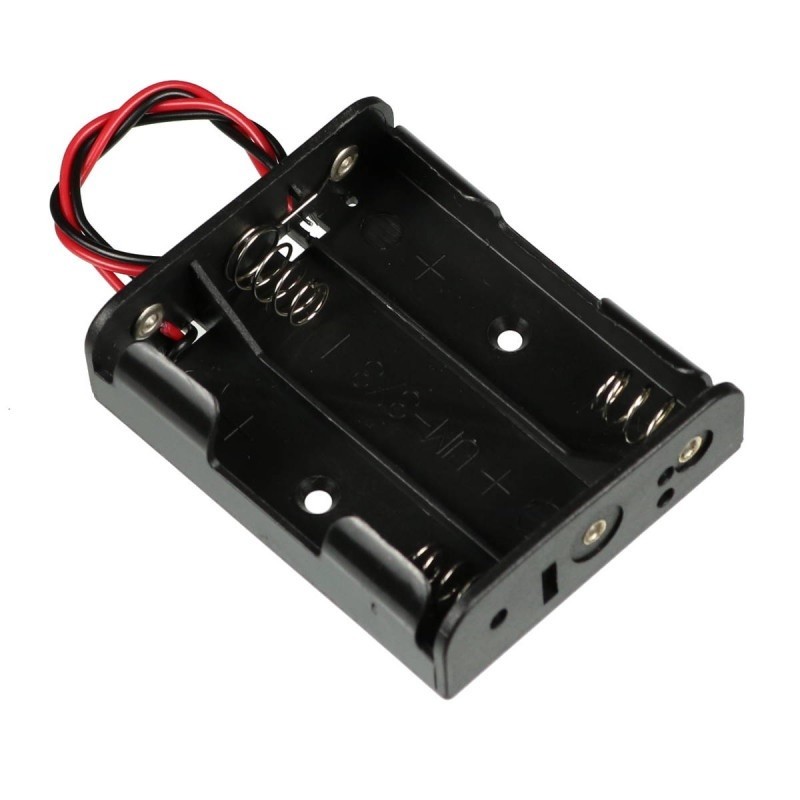 Suporte de pilhas p/ 3 pilhas AAA