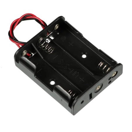 Suporte de pilhas p/ 3 pilhas AAA