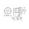 Suporte p/led 5mm cromado 6552 joto