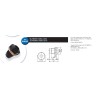 Suporte p/led 5mm preto 6452 joto
