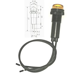 Sinaleiro olho de boi amarelo 110Vca