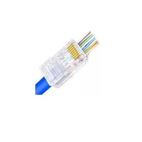 Conector RJ45 8x8 modular vazado