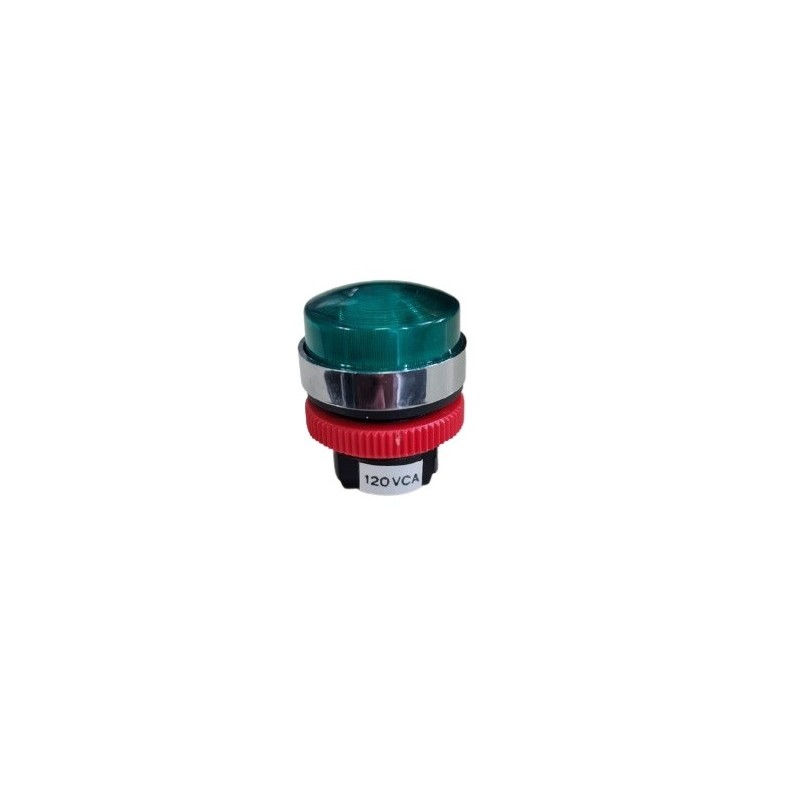 Sinaleiro verde 18mm 70/01 120Vca
