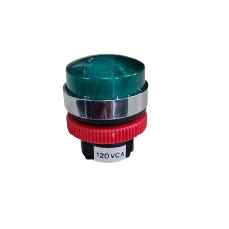 Sinaleiro verde 18mm 70/01 120Vca