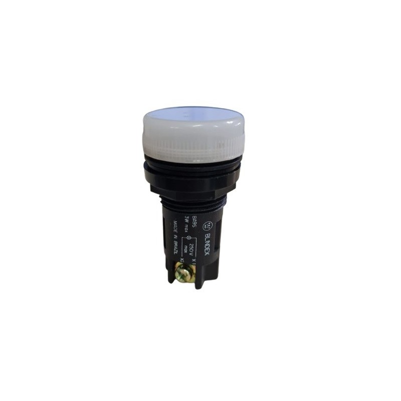 Sinaleiro branco 22mm E23SD00-W - Blindex