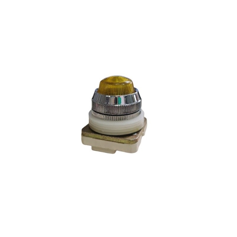Sinaleiro amarelo 30mm BA9S 58/220V
