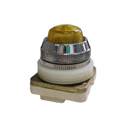 Sinaleiro amarelo 30mm BA9S 58/220V