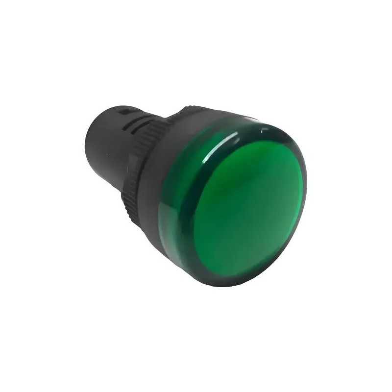 Sinaleiro led verde 22mm 110vac L20-DR1-R