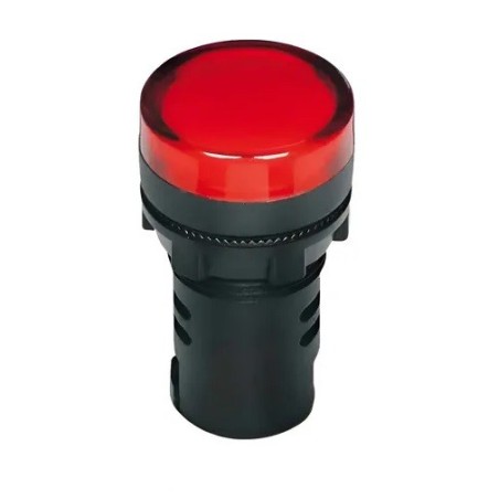 Sinaleiro led vermelho 22mm 110vac L20-DR1-R