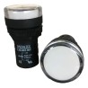 Sinaleiro led branco 22mm 110vac L20-DR1-WP