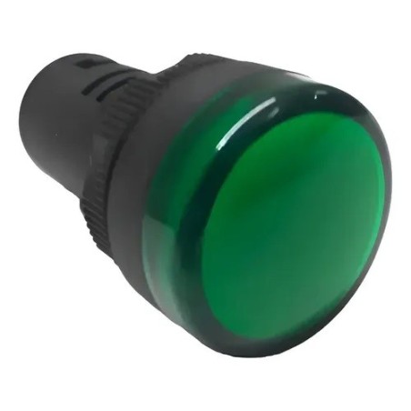 Sinaleiro led verde 22mm 220Vac - AD22-22D