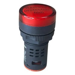 Sinaleiro led vermelho 22mm 110/220Vac - PL-SLVM