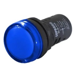 Sinaleiro led azul 22mm 110/220Vac - PL-SLAZ