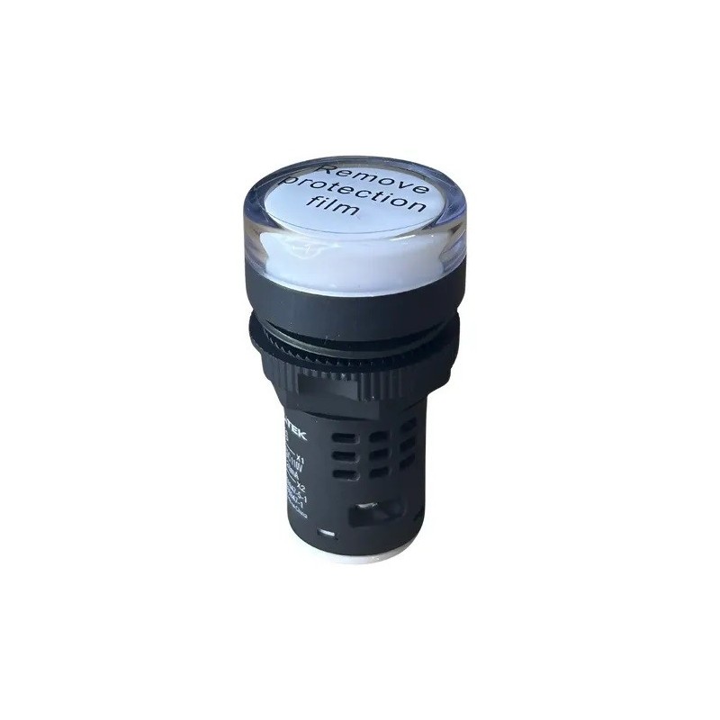 Sinaleiro led branco 22mm 110/220Vac - PL-SLBR