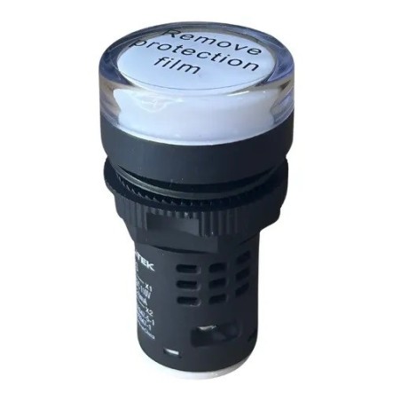 Sinaleiro led branco 22mm 110/220Vac - PL-SLBR