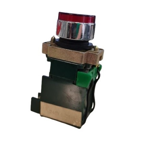 Sinaleiro vermelho 22mm 240x6Vca TR 2B-2054 s/ lâmpada