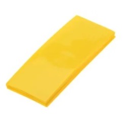 Tubo termo retratil PVC 150mm(chato) diametro 95mm branco(1 metro)