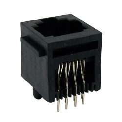 Conector RJ45 8x8 modular TFC-88 preto