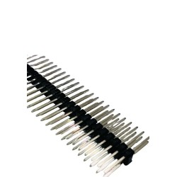 Barra de pinos 2x40 180º 20mm PCI 2,54MM