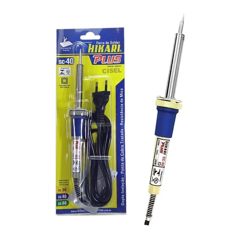 Ferro de solda hikari plus sc40- 34w p 110v