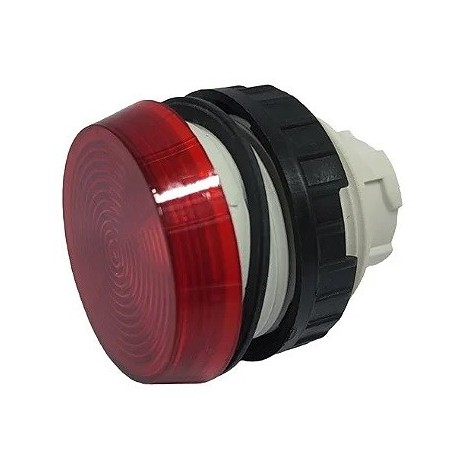 Sinaleiro vermelho 30mm faceado V301/13