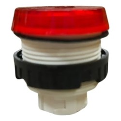 Sinaleiro vermelho 30mm faceado V301/13
