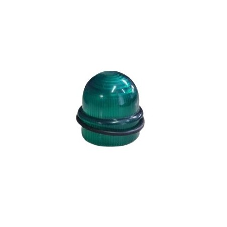 Lente de sinaleiro verde cuba 25mm diametro x 30mm altura