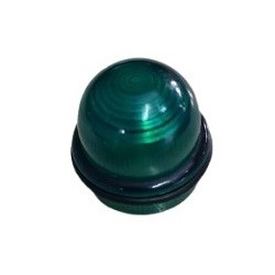 Lente de sinaleiro verde cuba 25mm diametro x 30mm altura