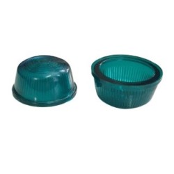 Lente de sinaleiro verde 30mm diametro x 15mm altura verde com anel