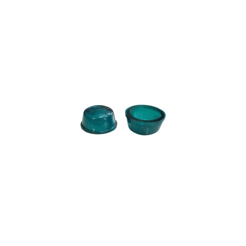 Lente de sinaleiro verde 30mm diametro x 15mm altura verde com anel