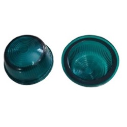 Lente de sinaleiro verde M18 30mm diametro x 15mm altura com anel