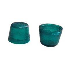 Lente de sinaleiro verde 18mm diametro x 13mm altura