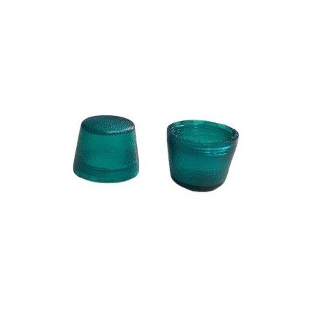 Lente de sinaleiro verde 18mm diametro x 13mm altura