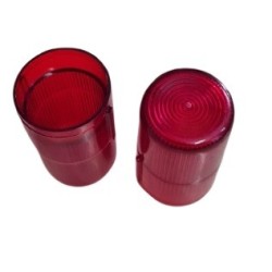 Lente de sinaleiro vermelho 18mm diametro x 40mm