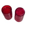 Lente de sinaleiro vermelho 18mm diametro x 40mm