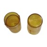 Lente de sinaleiro amarelo 18mm diametro x 40mm