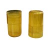 Lente de sinaleiro amarelo 18mm diametro x 40mm