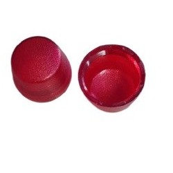 Lente de sinaleiro vermelho 18mm diametro x 13mm altura