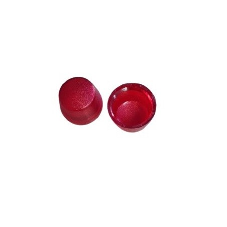 Lente de sinaleiro vermelho 18mm diametro x 13mm altura