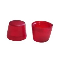 Lente de sinaleiro vermelho 18mm diametro x 13mm altura