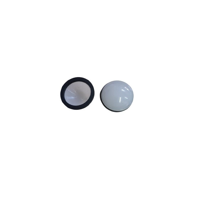 Lente de sinaleiro branca 28mm diametro x 8mm altura com anel