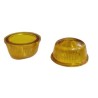 Lente de sinaleiro amarelo M18 30mm diametro x 15mm altura com anel