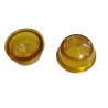 Lente de sinaleiro amarelo M18 30mm diametro x 15mm altura com anel