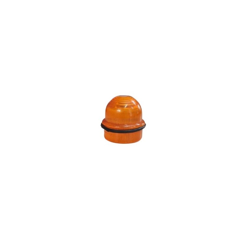 Lente de sinaleiro laranja cuba 25mm diametro x 30mm altura