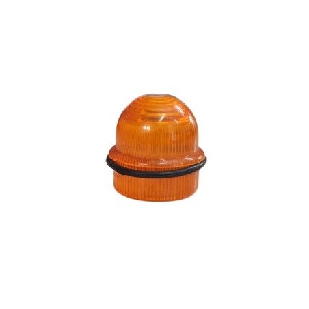 Lente de sinaleiro laranja cuba 25mm diametro x 30mm altura